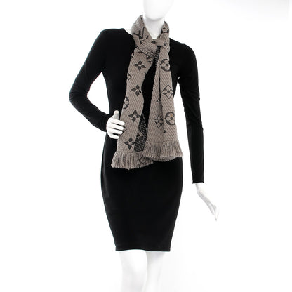 Louis Vuitton Wool Silk Logomania Scarf Verone 2 of 5