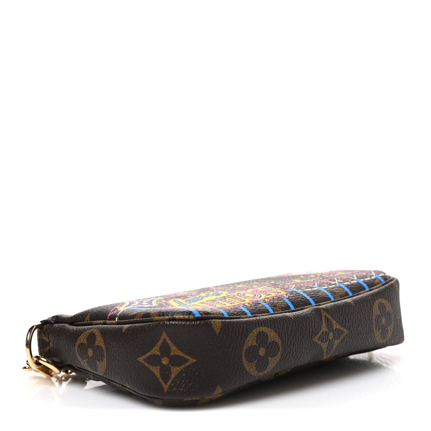 Louis Vuitton Monogram 2020 Christmas Animation Roller Coaster Mini Pochette Accessories Pivoine 4 of 7