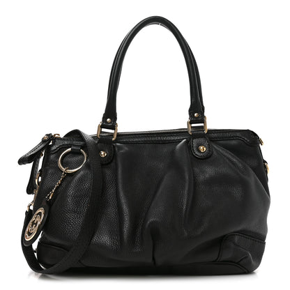 Gucci Calfskin Medium Sukey Top Handle Bag Black 1 of 9