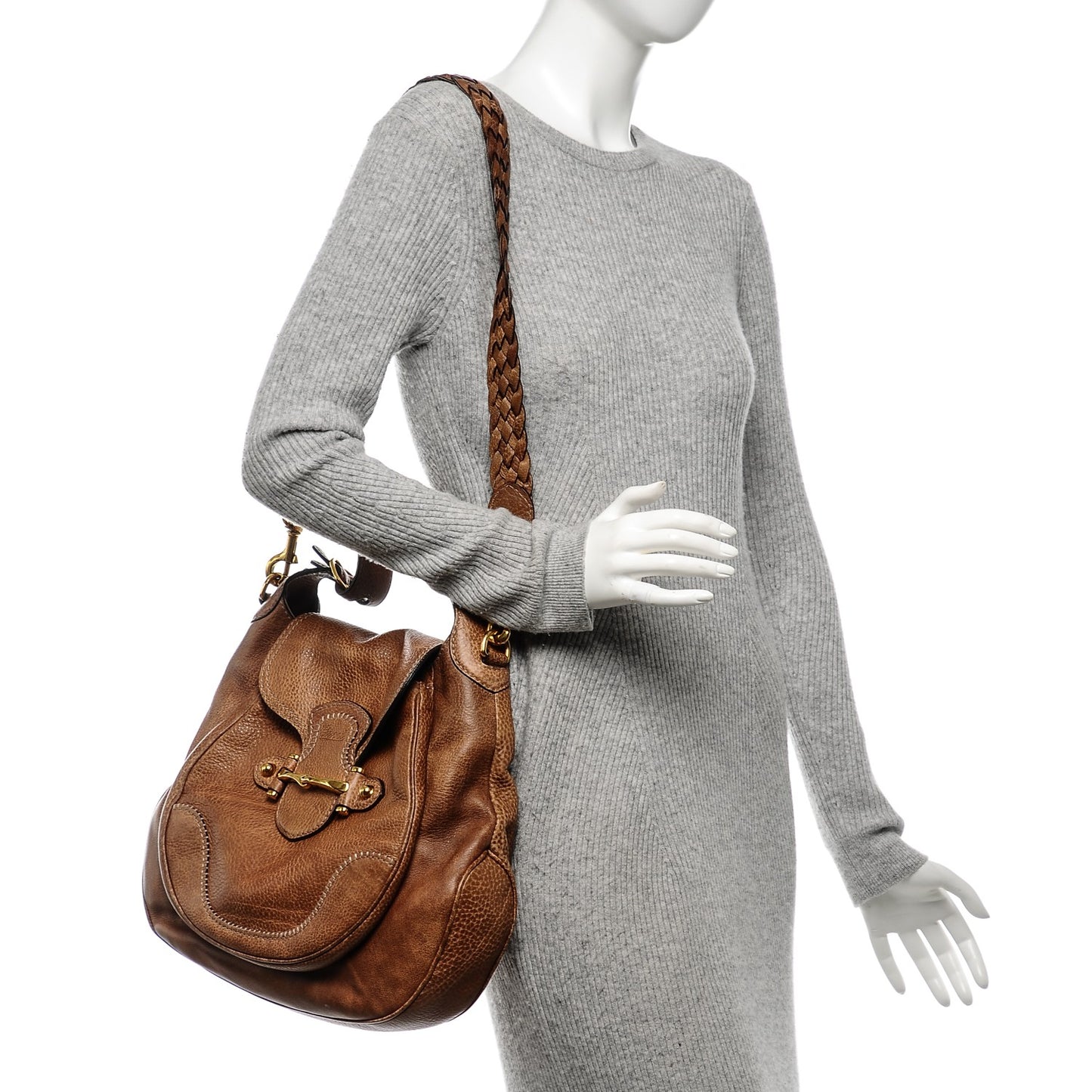 Libeccio Large New Pelham Shoulder Bag Light Brown