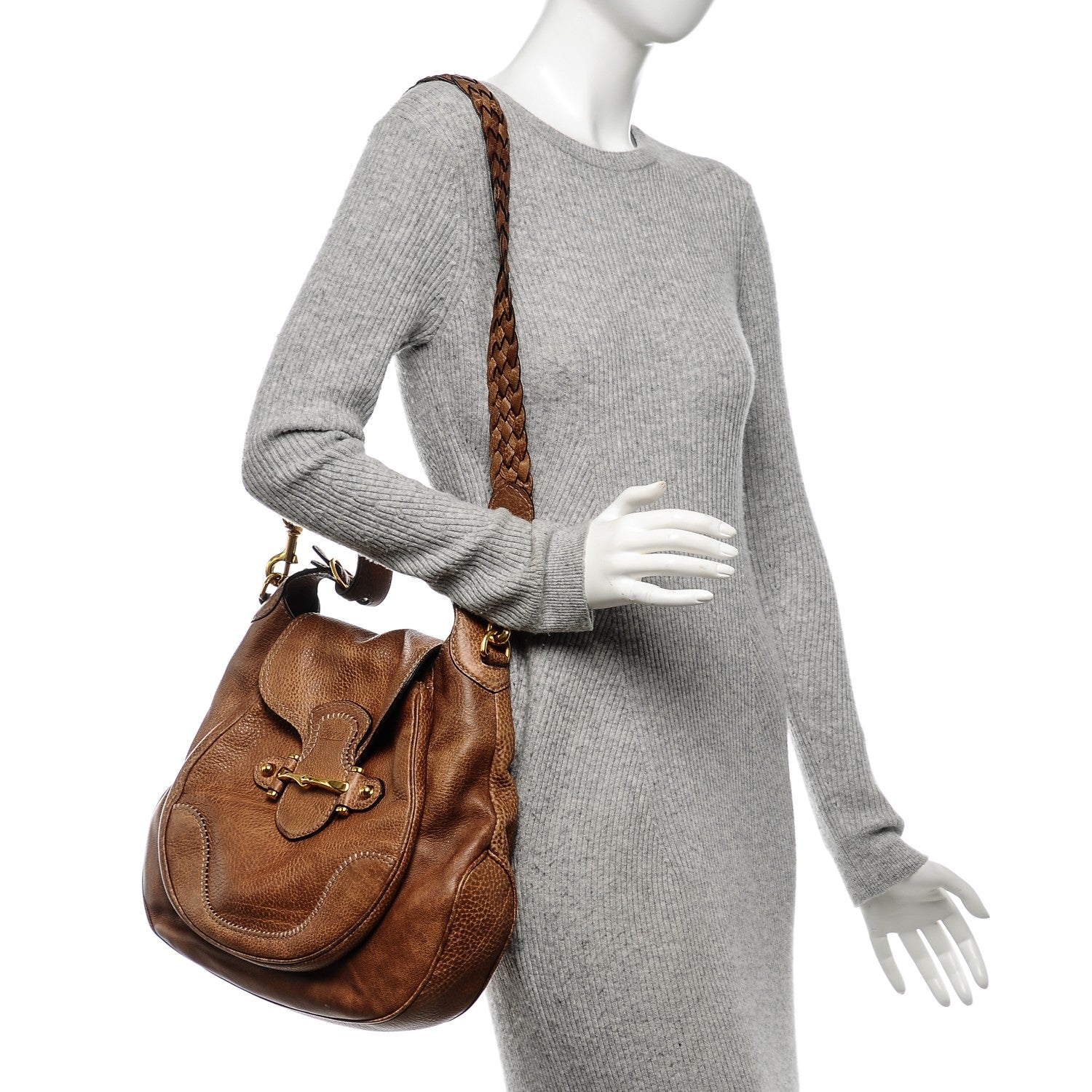 Gucci Libeccio Large New Pelham Shoulder Bag Light Brown 2 of 7