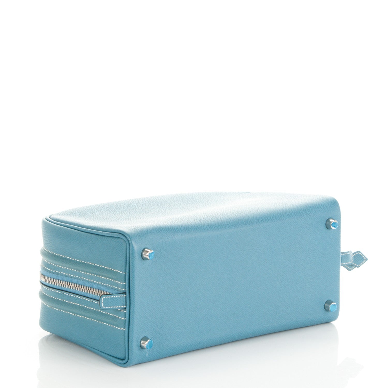 Hermes Veau Epsom Sac En Vie 26 Blue Jean 4 of 6