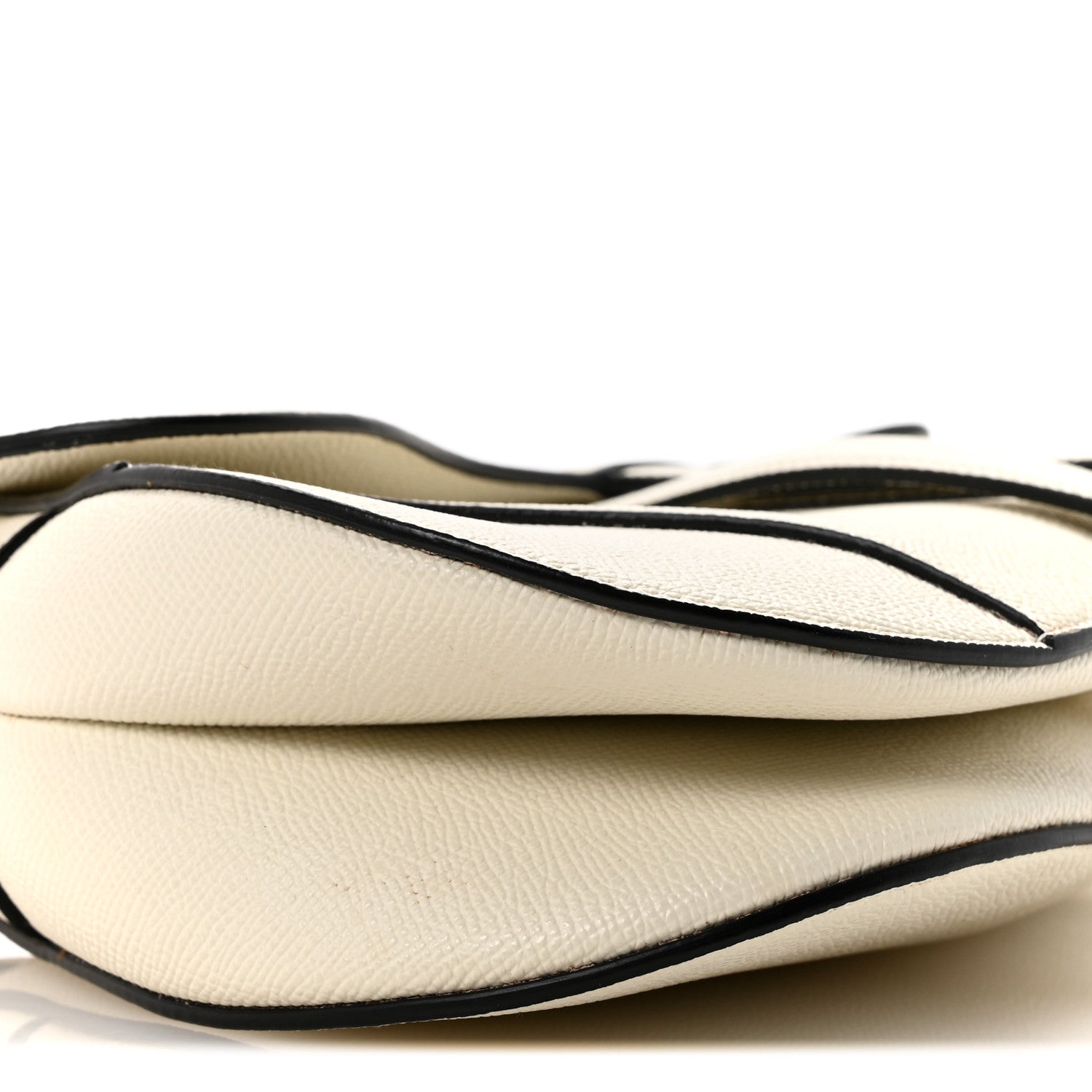 Christian Dior Grained Calfskin Saddle Bag With Strap Latte 9 of 15