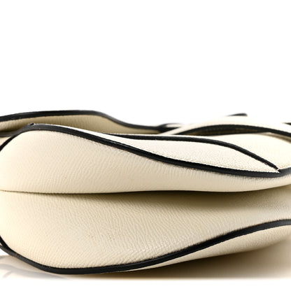 Christian Dior Grained Calfskin Saddle Bag With Strap Latte 9 of 15