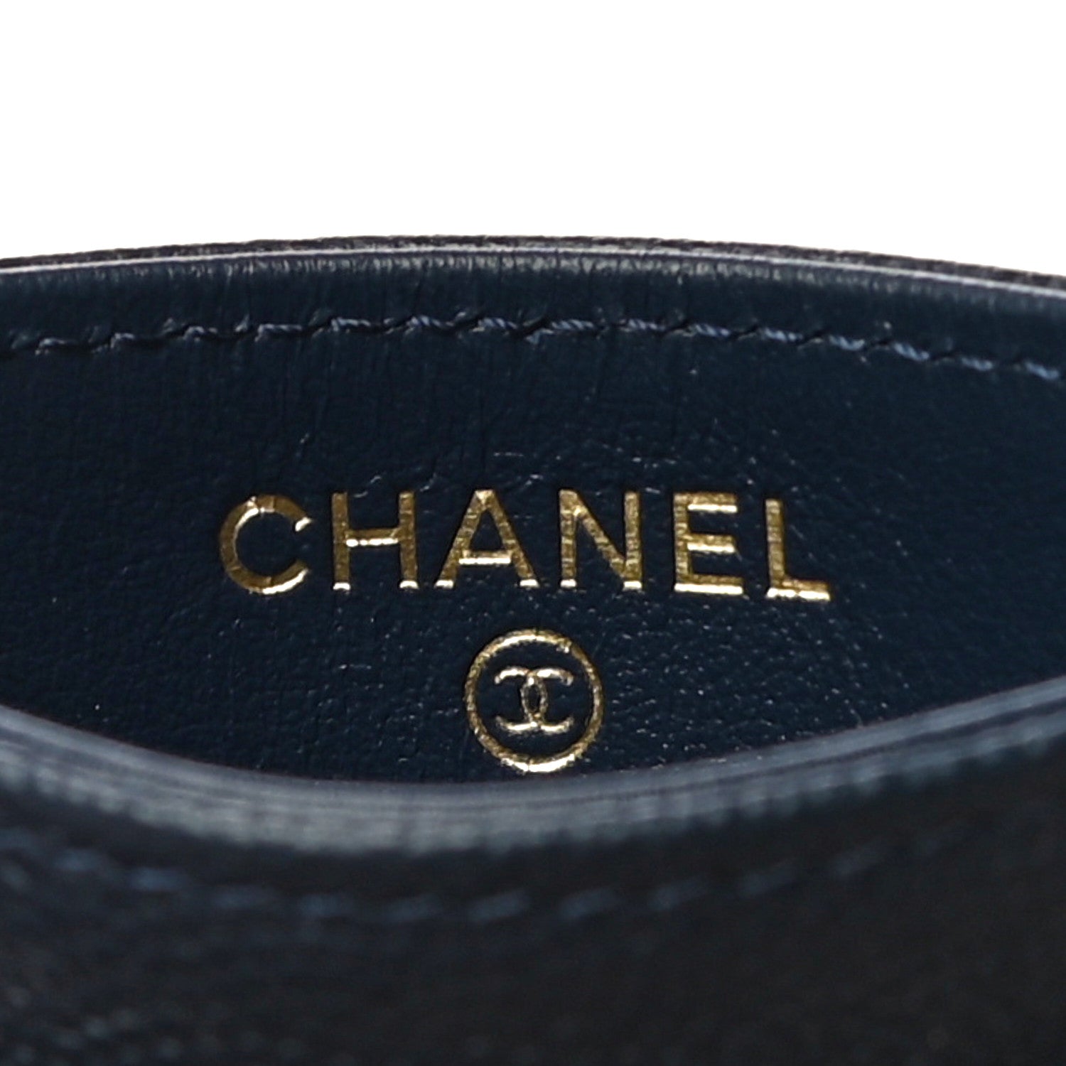 Chanel Caviar Quilted Card Holder Navy 6 of 12