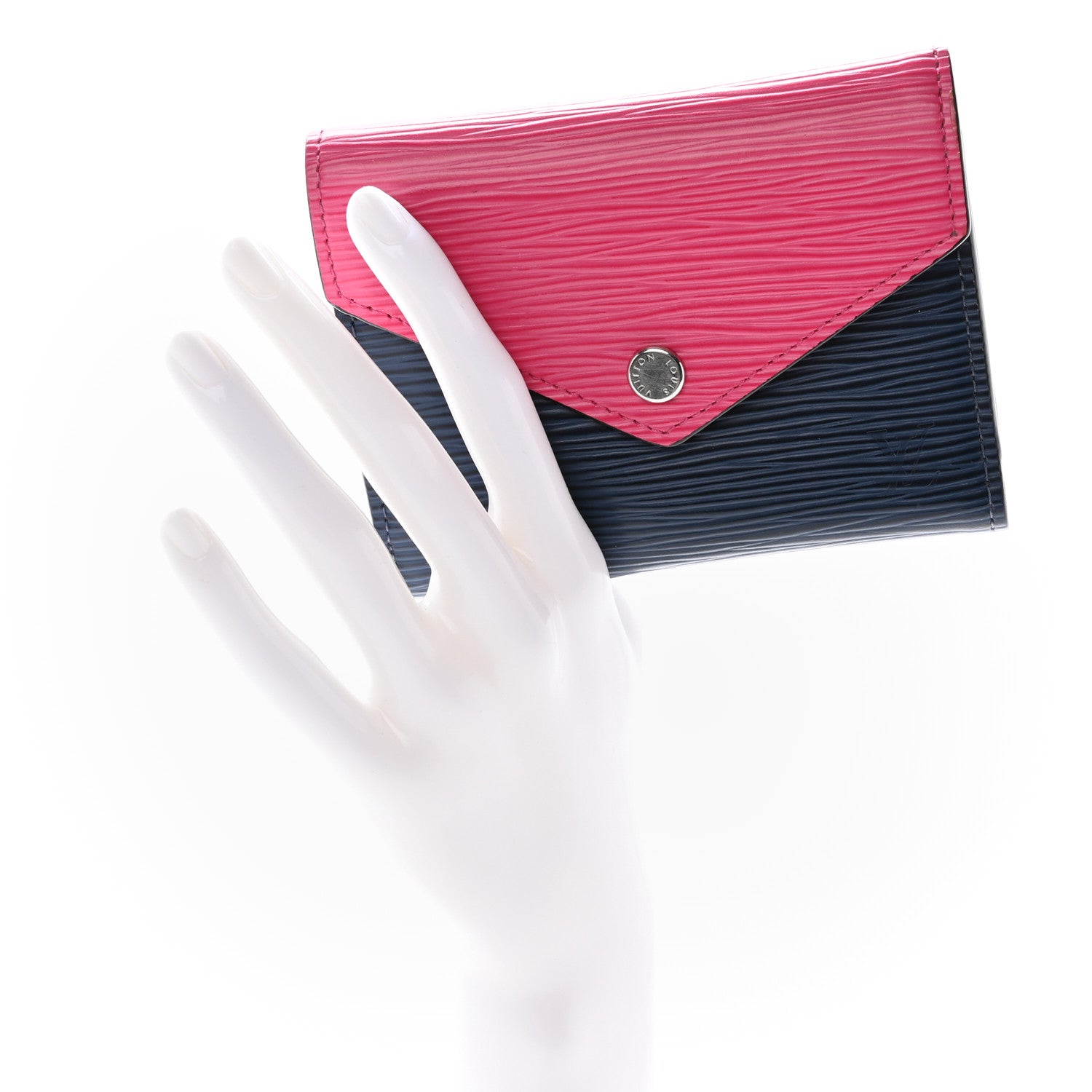 Louis Vuitton Epi Victorine Wallet Indigo Hot Pink 2 of 11