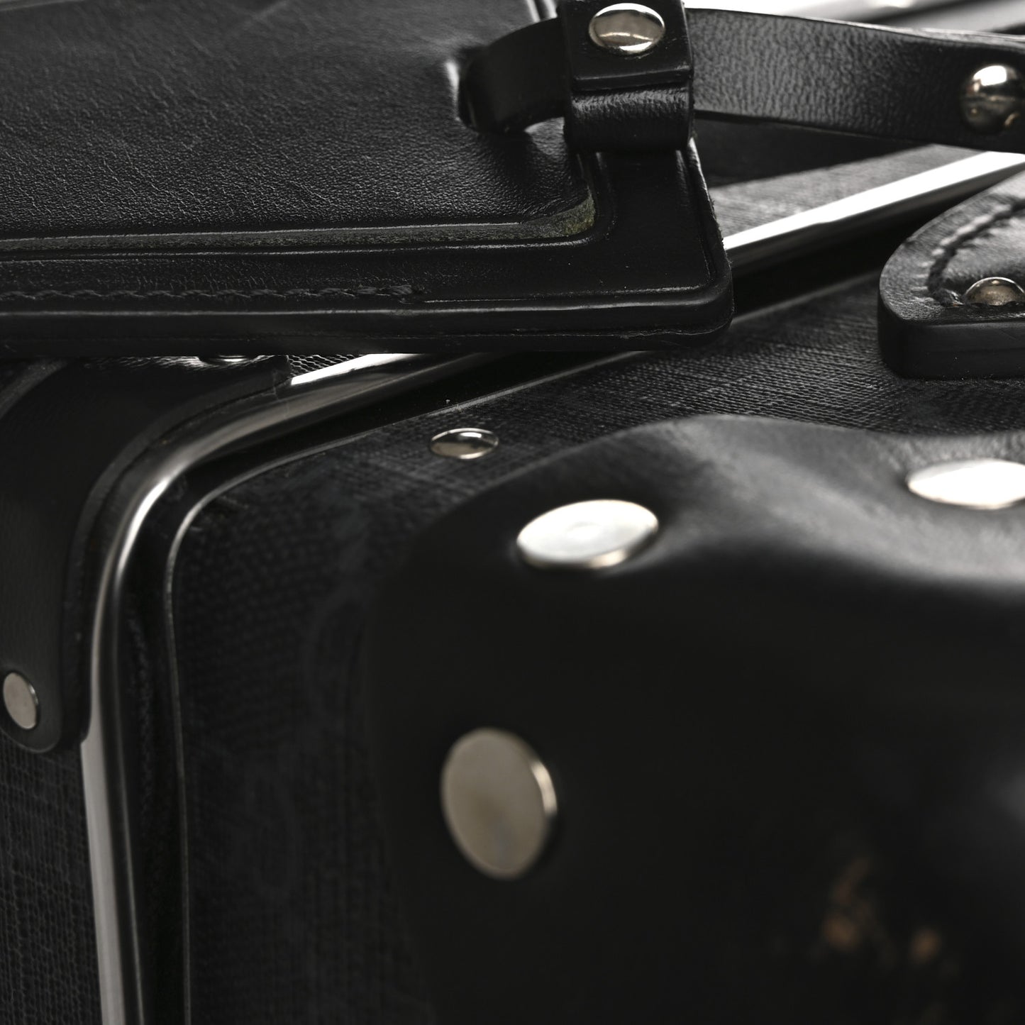 GG Supreme Monogram Globe-Trotter Carry-On Black