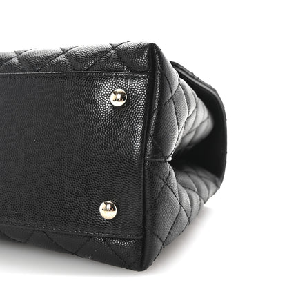 Chanel Caviar Quilted Small Coco Handle Flap Black 10 of 10