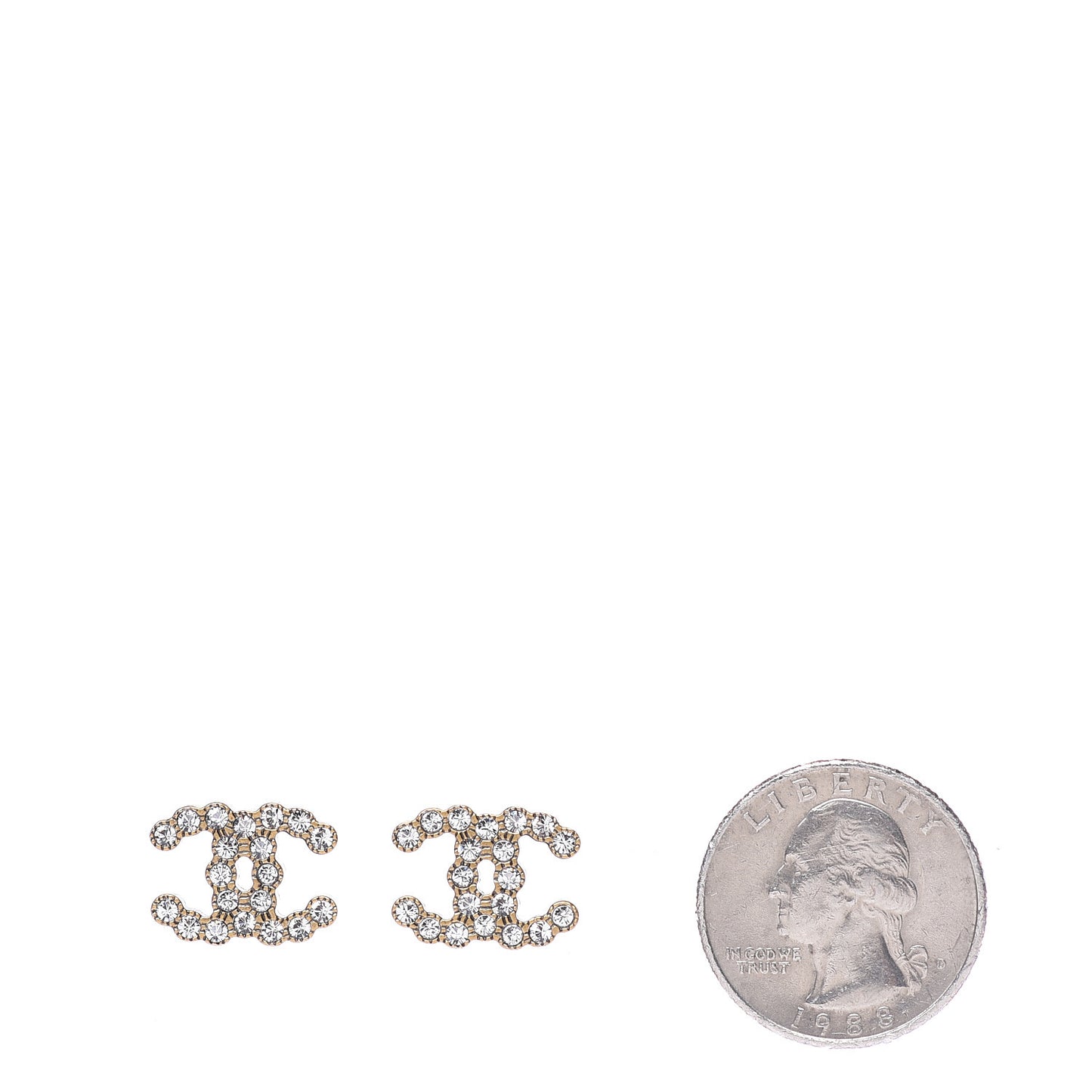 Crystal City Of Lights CC Earrings Gold