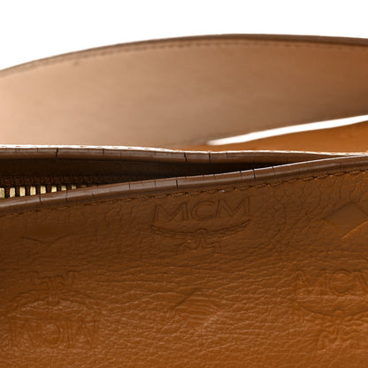 MCM Calfskin Ottomar Monogram Medium Klara Hobo Cognac 14 of 14