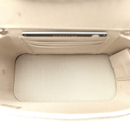 Chanel Lambskin Quilted Pearl Crush Small Vanity Case With Chain White 5 of 11