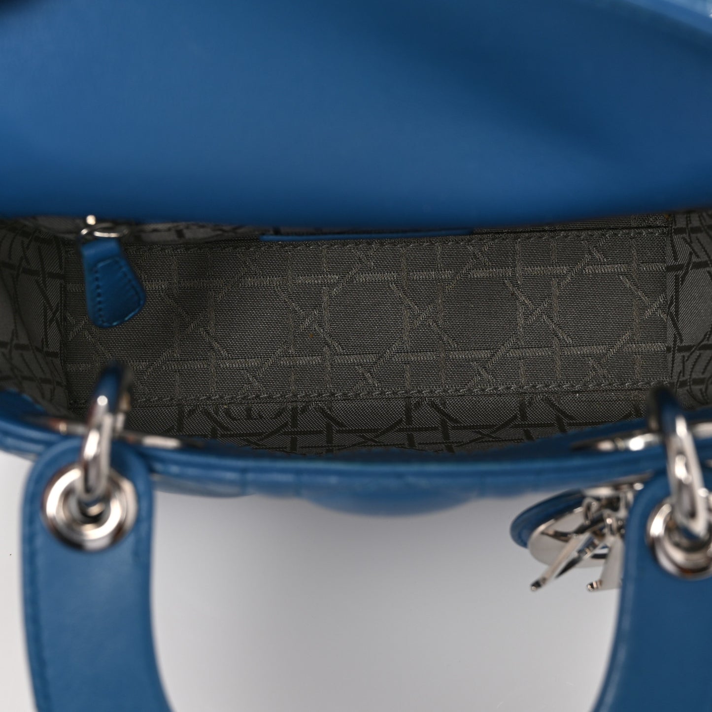 Lambskin Cannage Mini Lady Dior Blue