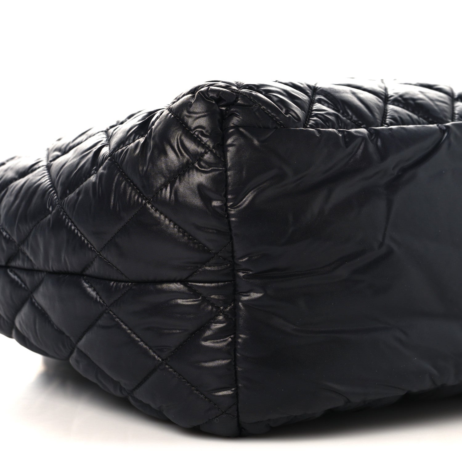 Chanel Nylon Quilted Small Coco Cocoon Tote Black 9 of 10