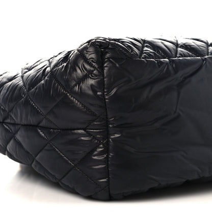Chanel Nylon Quilted Small Coco Cocoon Tote Black 9 of 10