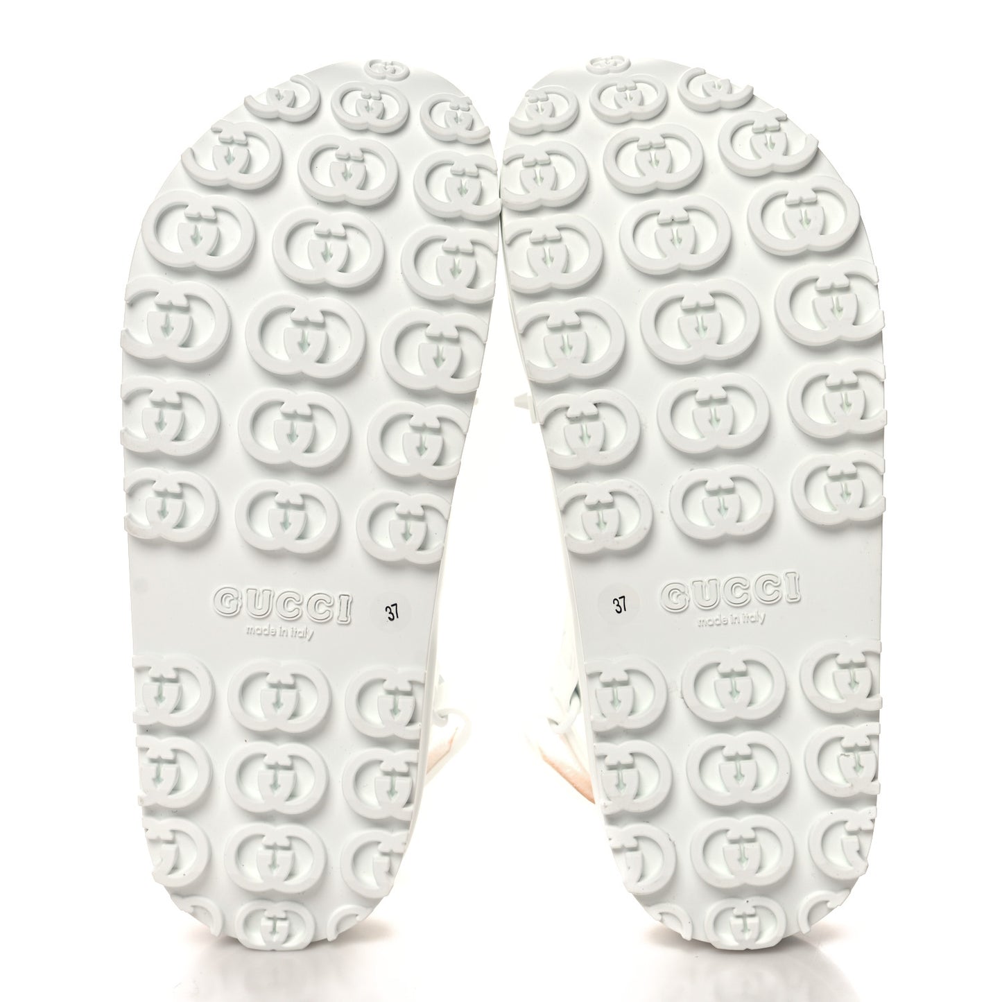 Soft Rubber Horsebit Touch Womens Strapped Sandals 37 Great White