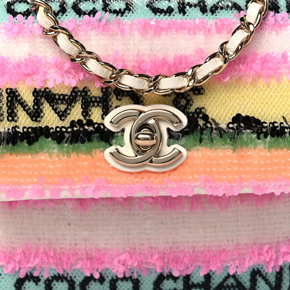 Chanel Sequin COCO Clutch With Chain Multicolor 9 of 11