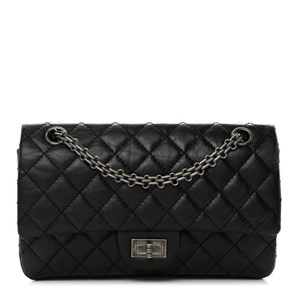 Chanel Aged Calfskin Quilted 2.55 Reissue 225 Flap Black 1 of 11