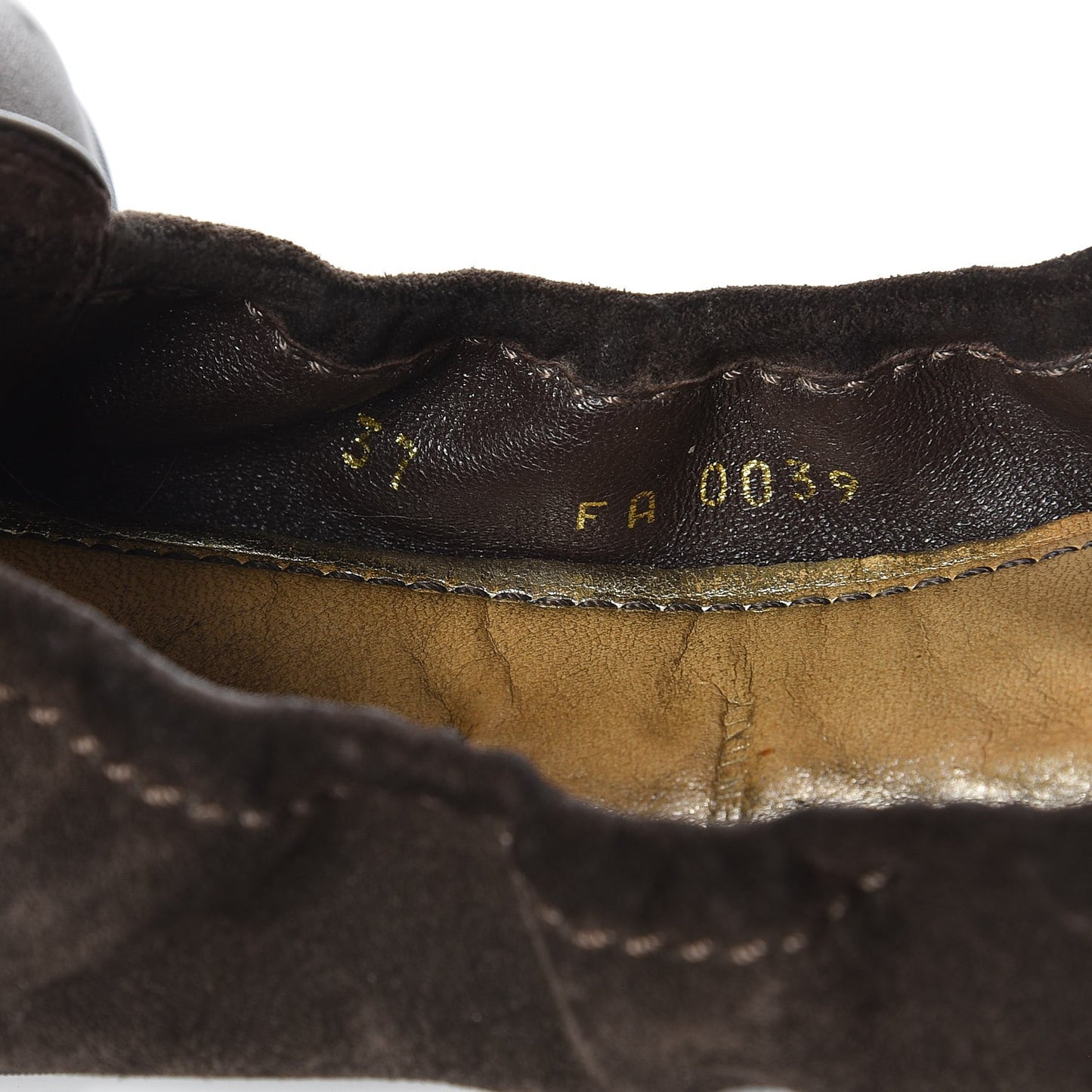Suede Lovely Ballet Flats 37 Brown