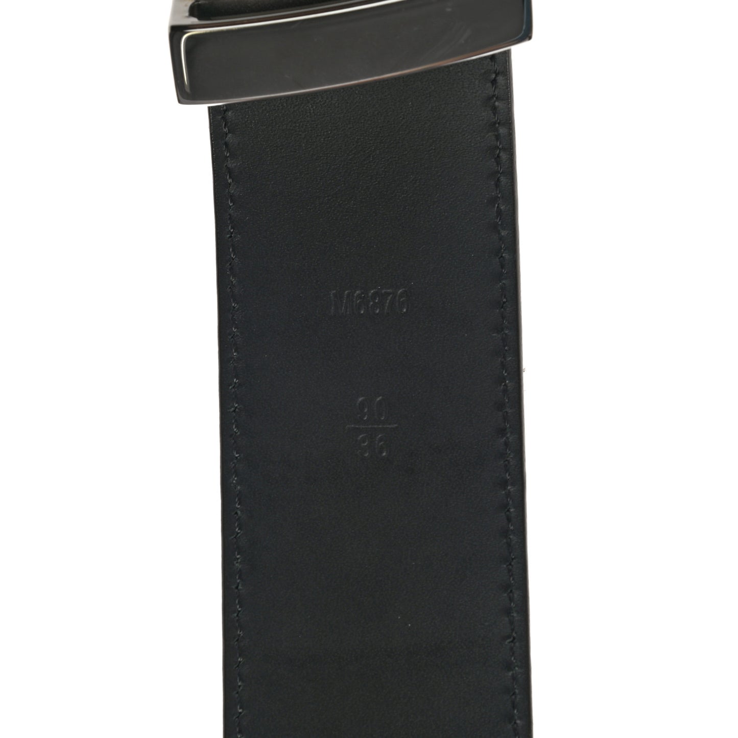 Suede Calfskin Mini Damier 40mm LV Initiales Belt 90 36 Moka