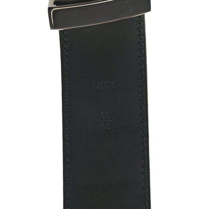 Louis Vuitton Suede Calfskin Mini Damier 40mm LV Initiales Belt 90 36 Moka 4 of 9