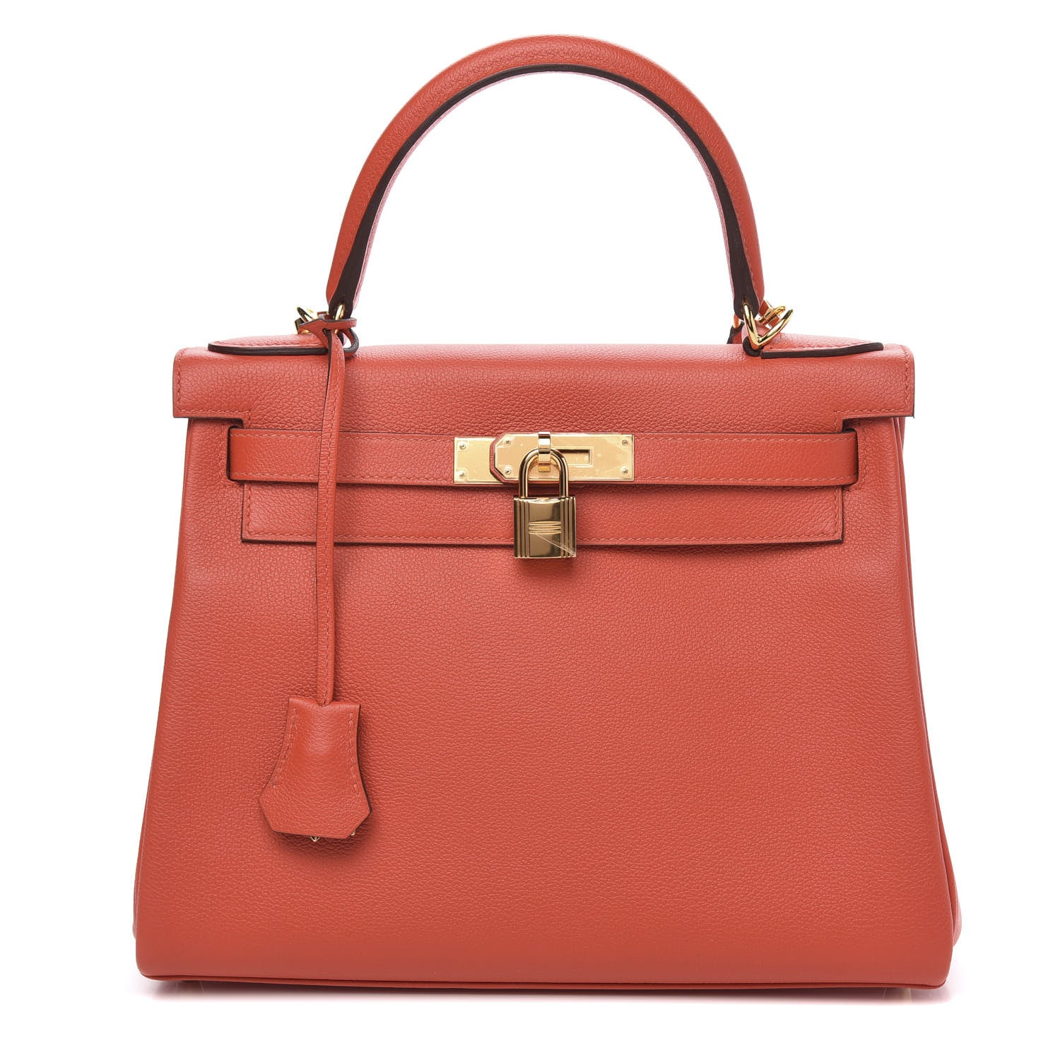 Hermes Taurillon Novillo Verso Kelly Retourne 28 Capucine 1 of 10