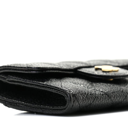 Chanel Caviar Quilted Flap Card Holder Wallet Black 4 of 6