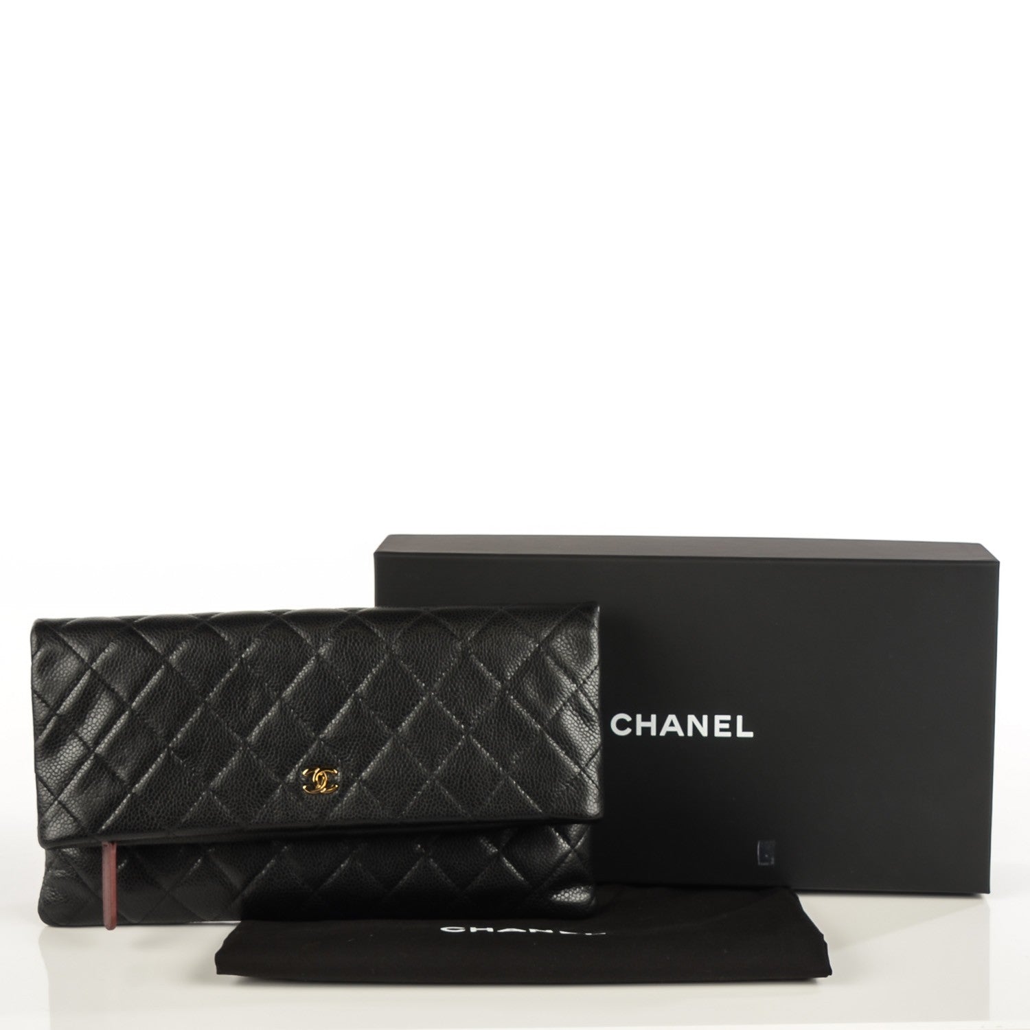 Chanel Caviar Quilted CC Beauty Clutch Black 5 of 8