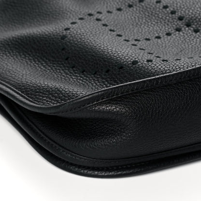 Hermes Taurillon Clemence Evelyne III PM Black 10 of 12