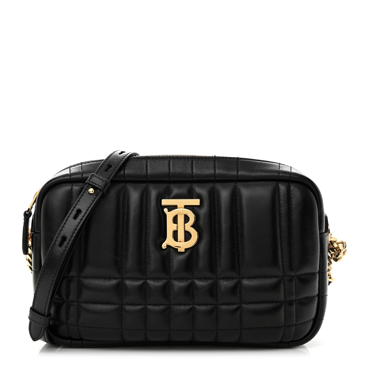 Burberry Calfskin Quilted Small Lola Camera Bag Black 1 of 11