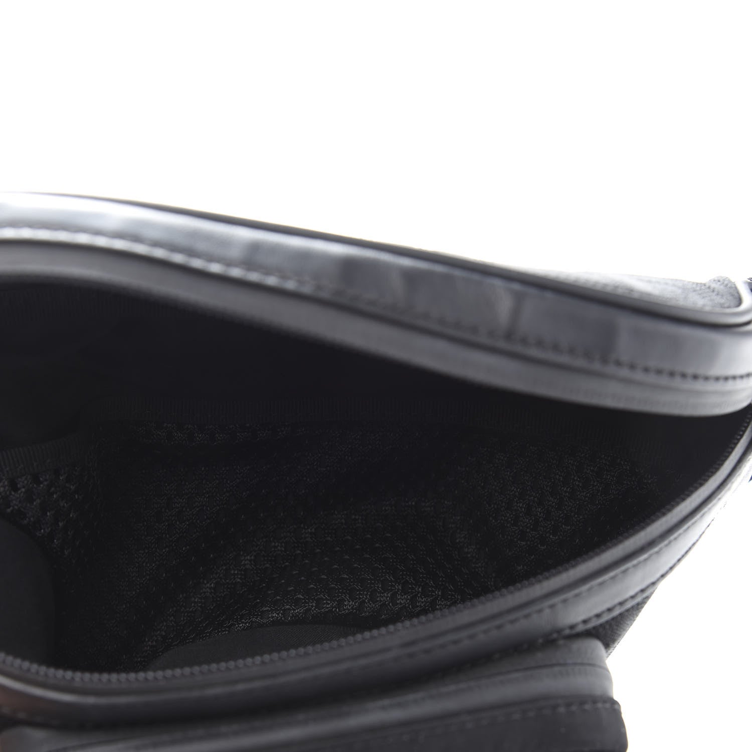 Fendi Neoprene Mesh Vitello Grace FF Pocket Belt Bag Black 5 of 11