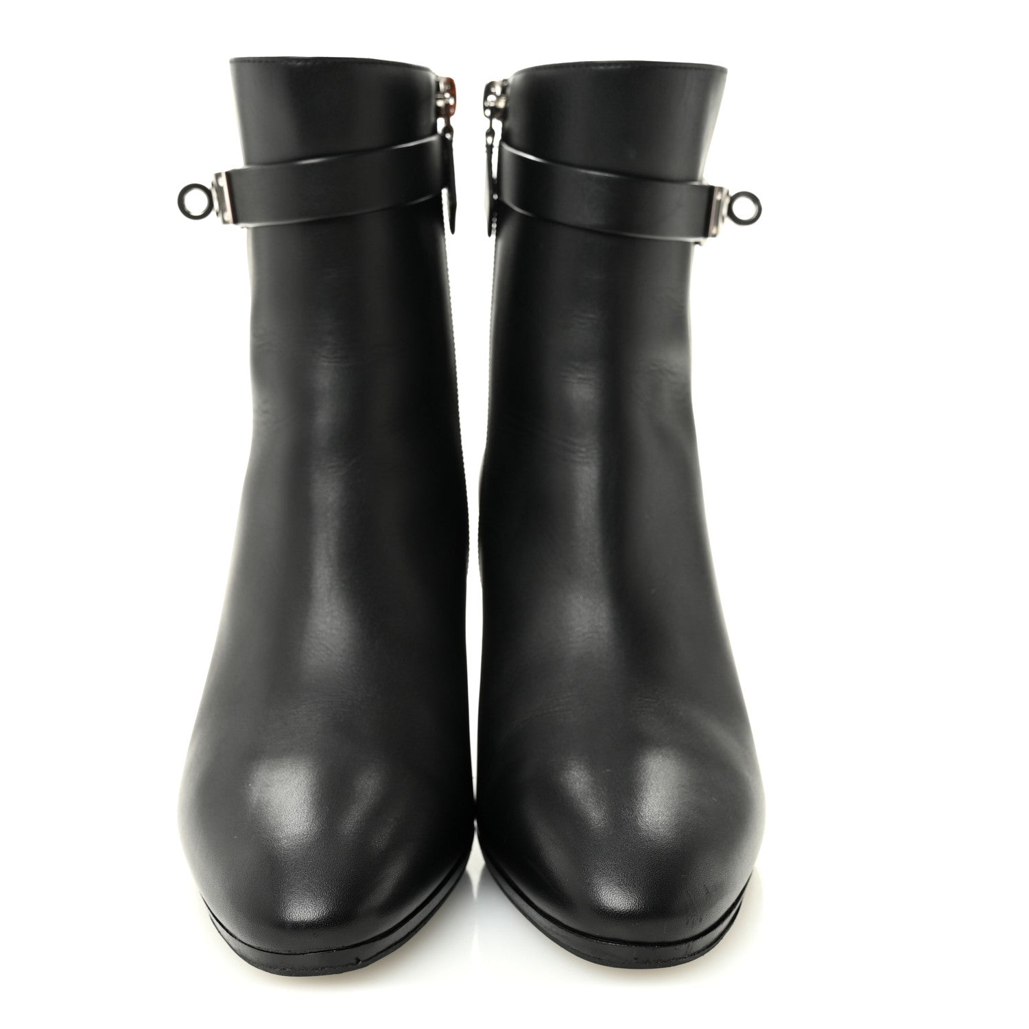 Hermes Calfskin Saint Germain Ankle Boots 36.5 Black 2 of 10