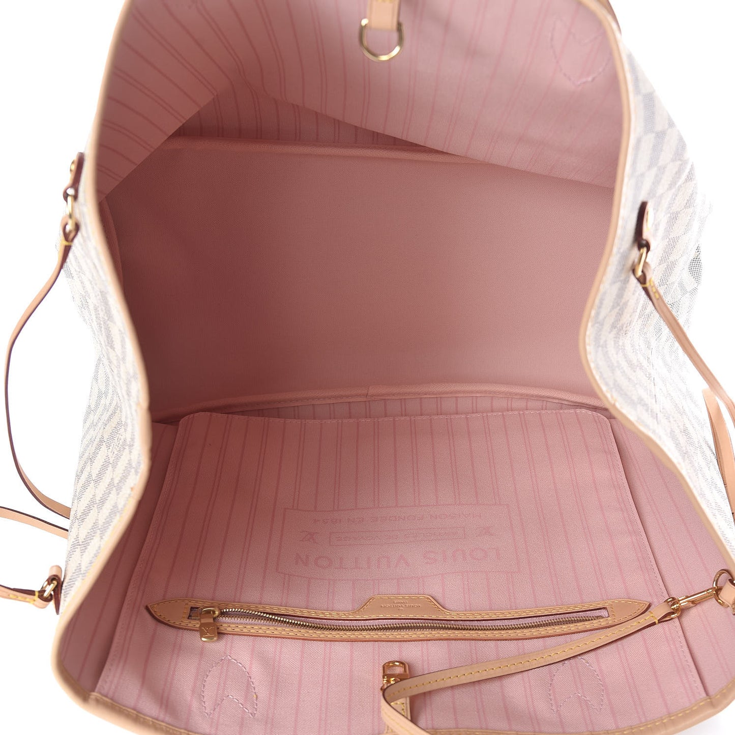 Damier Azur Neo Neverfull GM Rose Ballerine