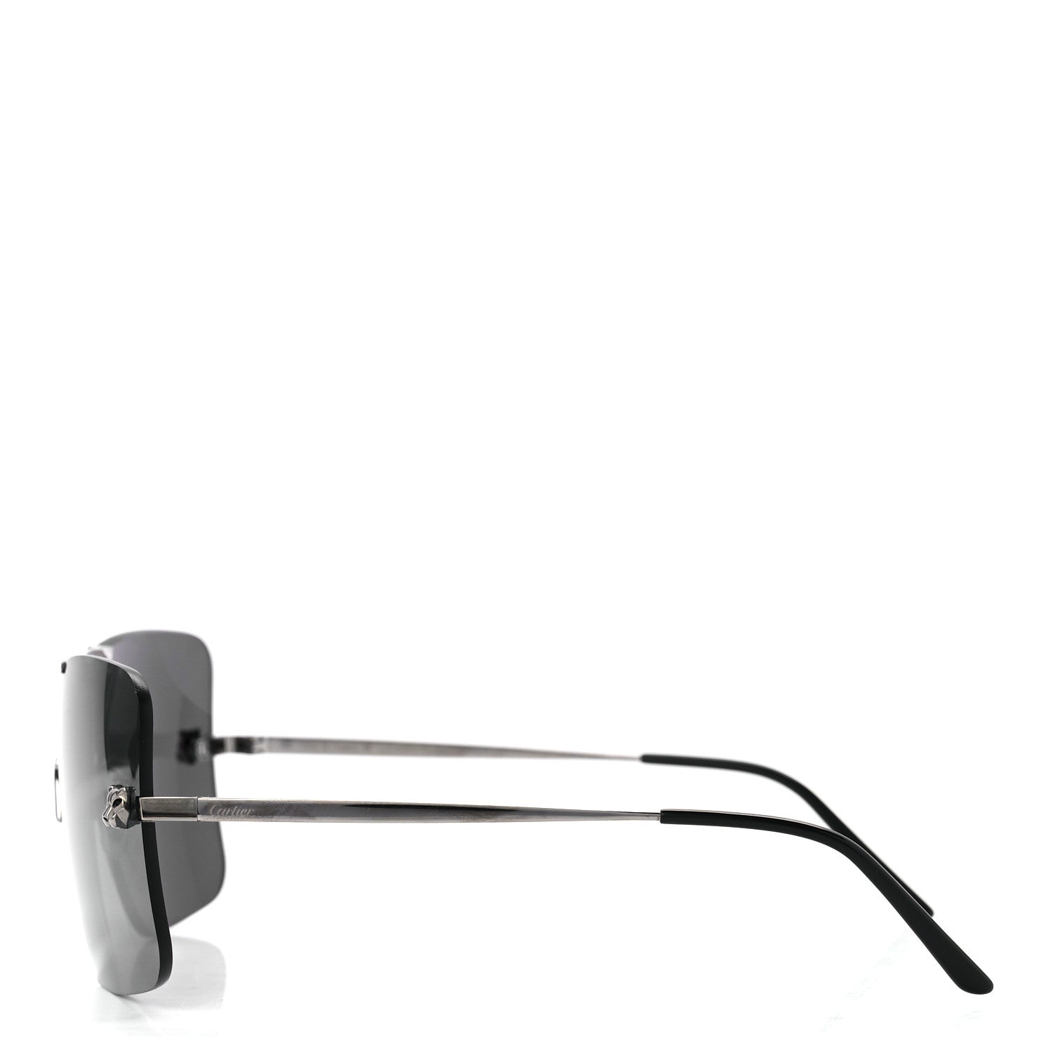Cartier Panthere De Cartier Shield Sunglasses Silver 3 of 7