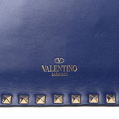 Valentino Garavani Nappa Rockstud Wristlet Clutch Navy 7 of 14