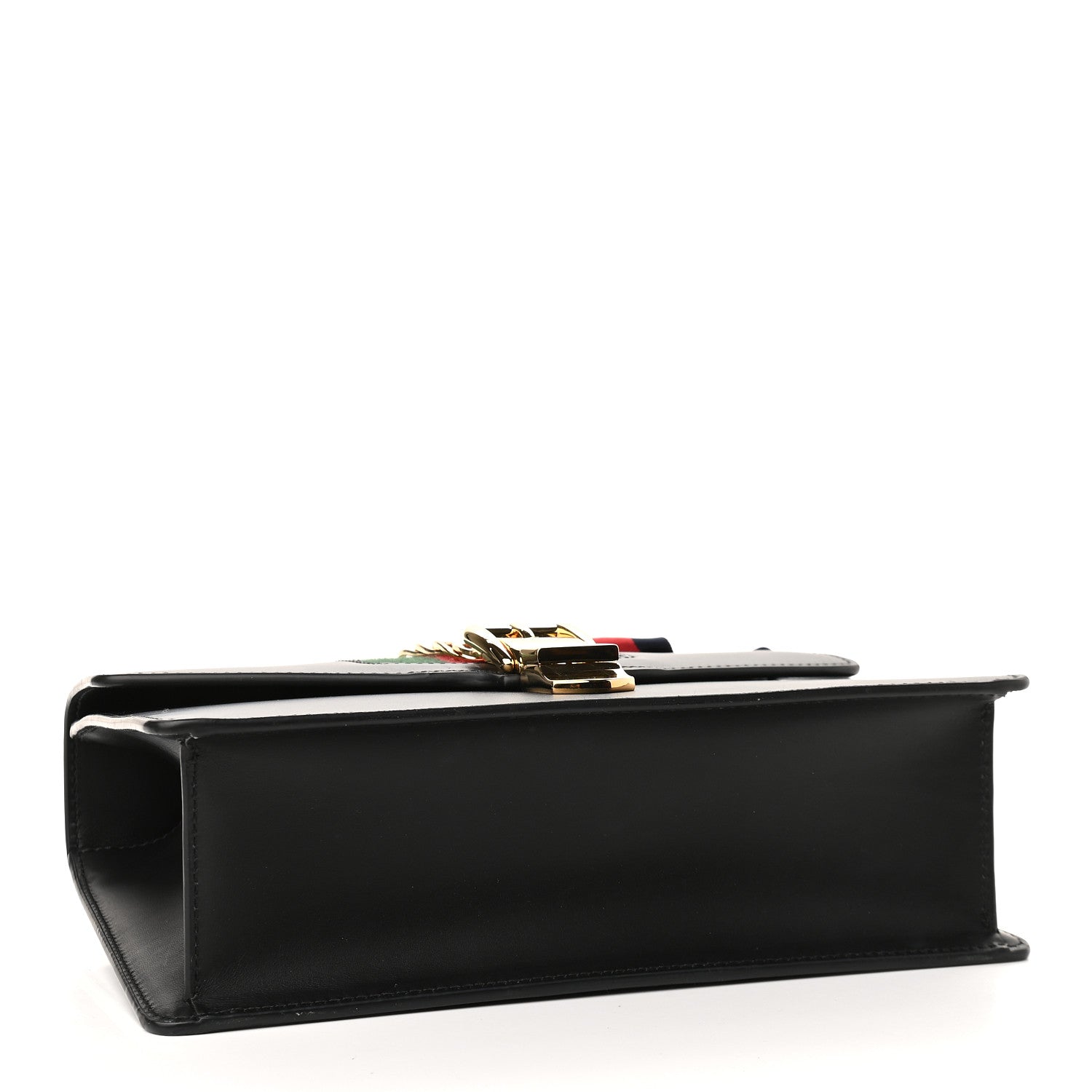 Gucci Calfskin Small Sylvie Shoulder Bag Black 4 of 9