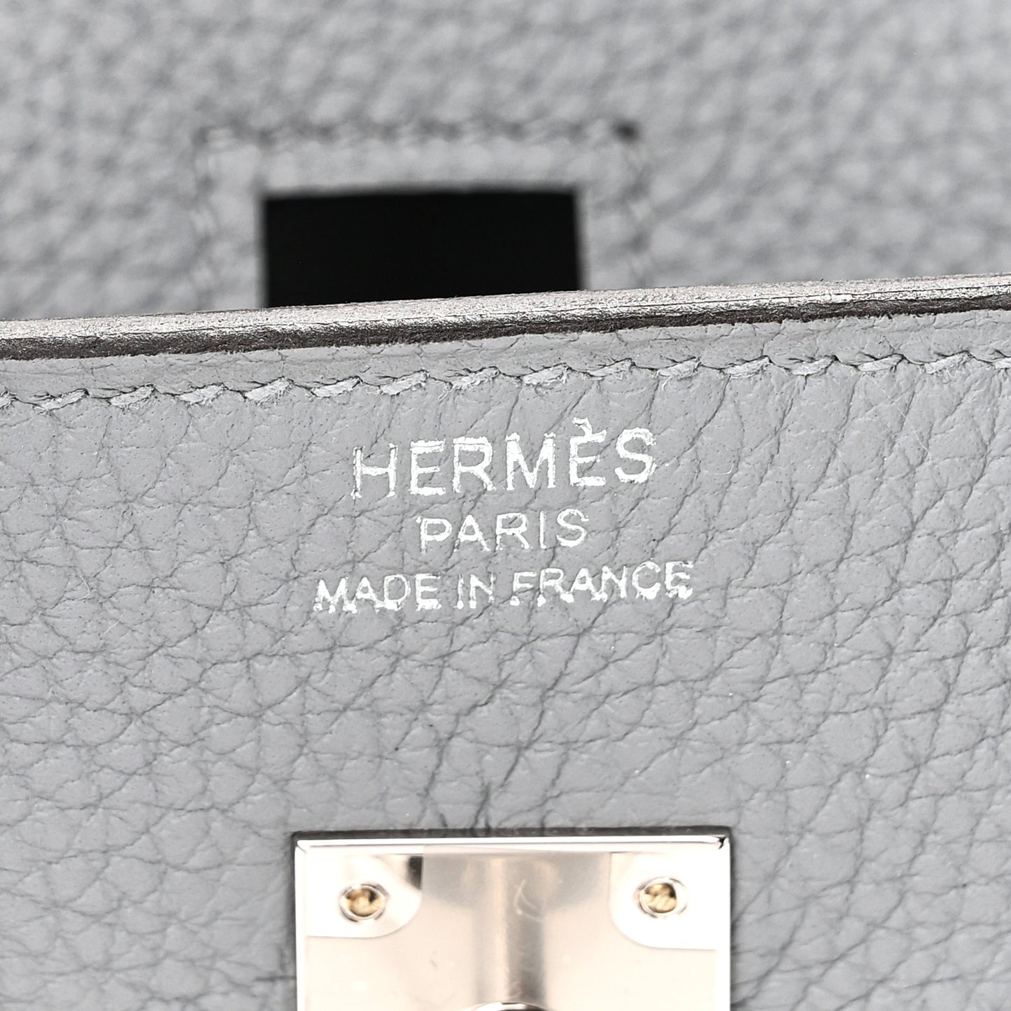 Togo Birkin 25 Gris Pantin