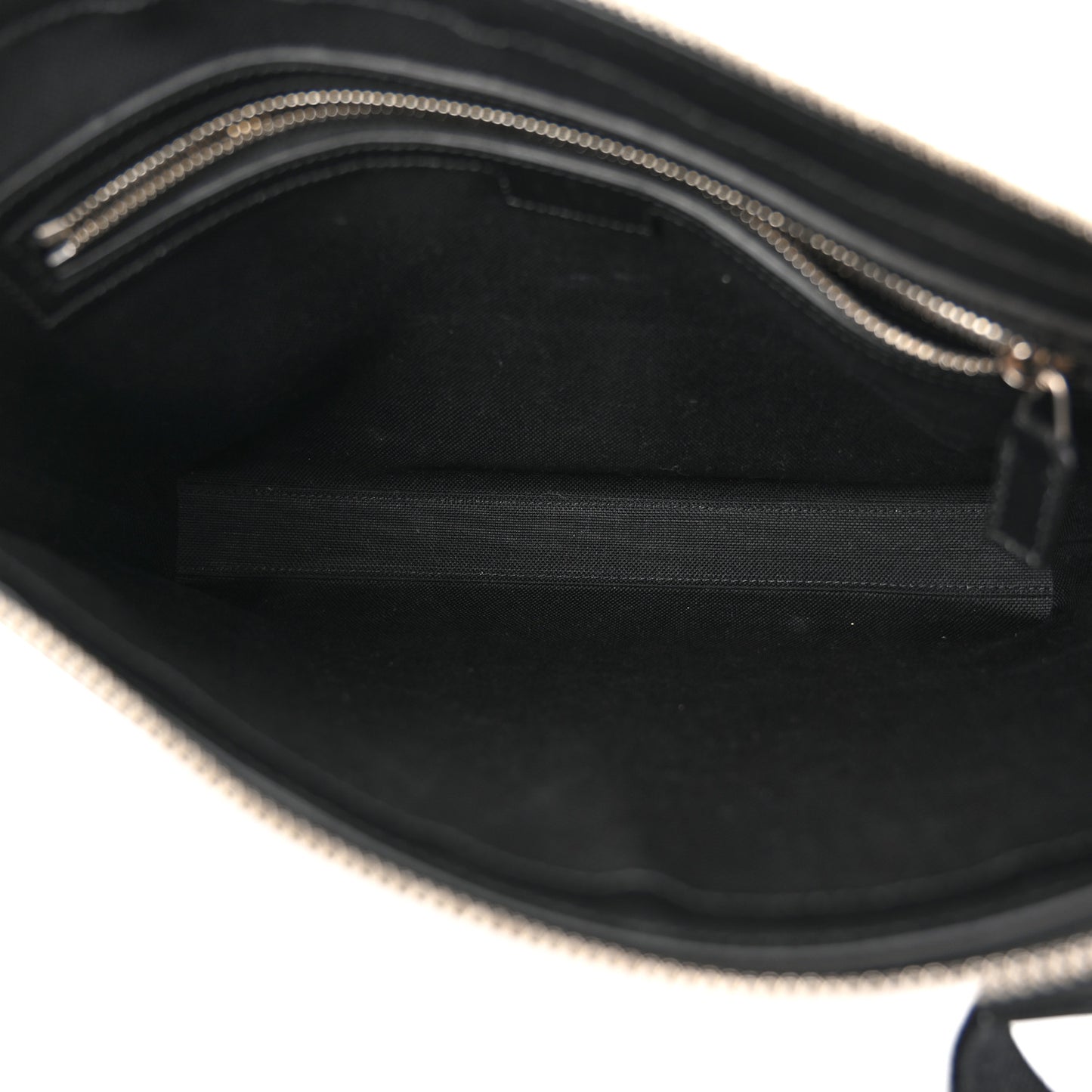 GG Supreme Monogram Azalea Calfskin Retro Interlocking G Wristlet Messenger Bag Black