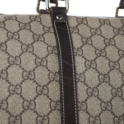 Gucci GG Plus Monogram Medium Carry On Duffle Bag Brown 14 of 21