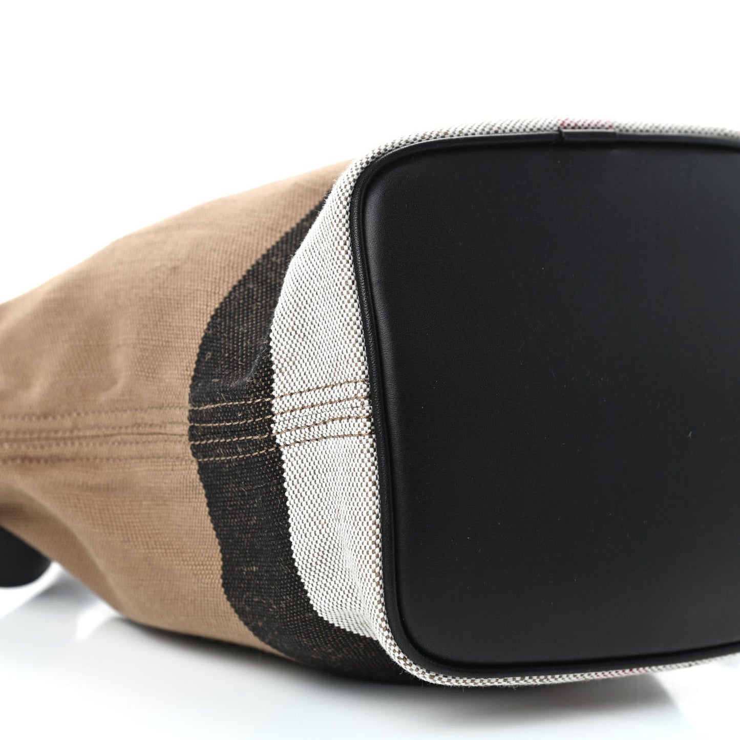 Canvas Mega Check Mini Ashby Tassel Crossbody Black