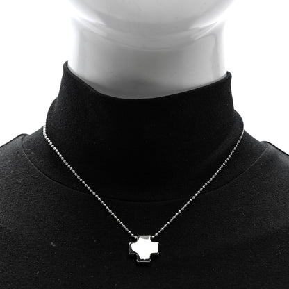 Tiffany Sterling Silver Square Cross Pendant Necklace 2 of 6