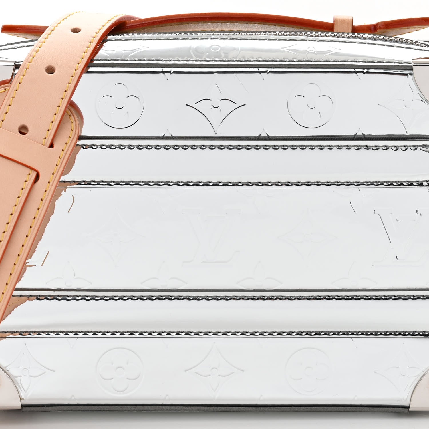 Louis Vuitton Monogram Mirror Handle Trunk Silver 7 of 10
