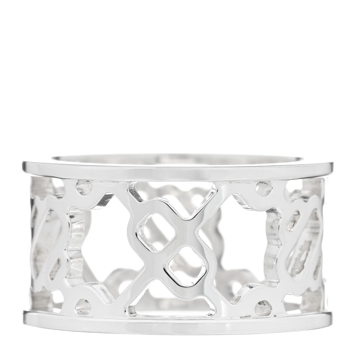 Hermes Sterling Silver PM Chaine d'Ancre Passerelle Ring 49 4.75 3 of 4