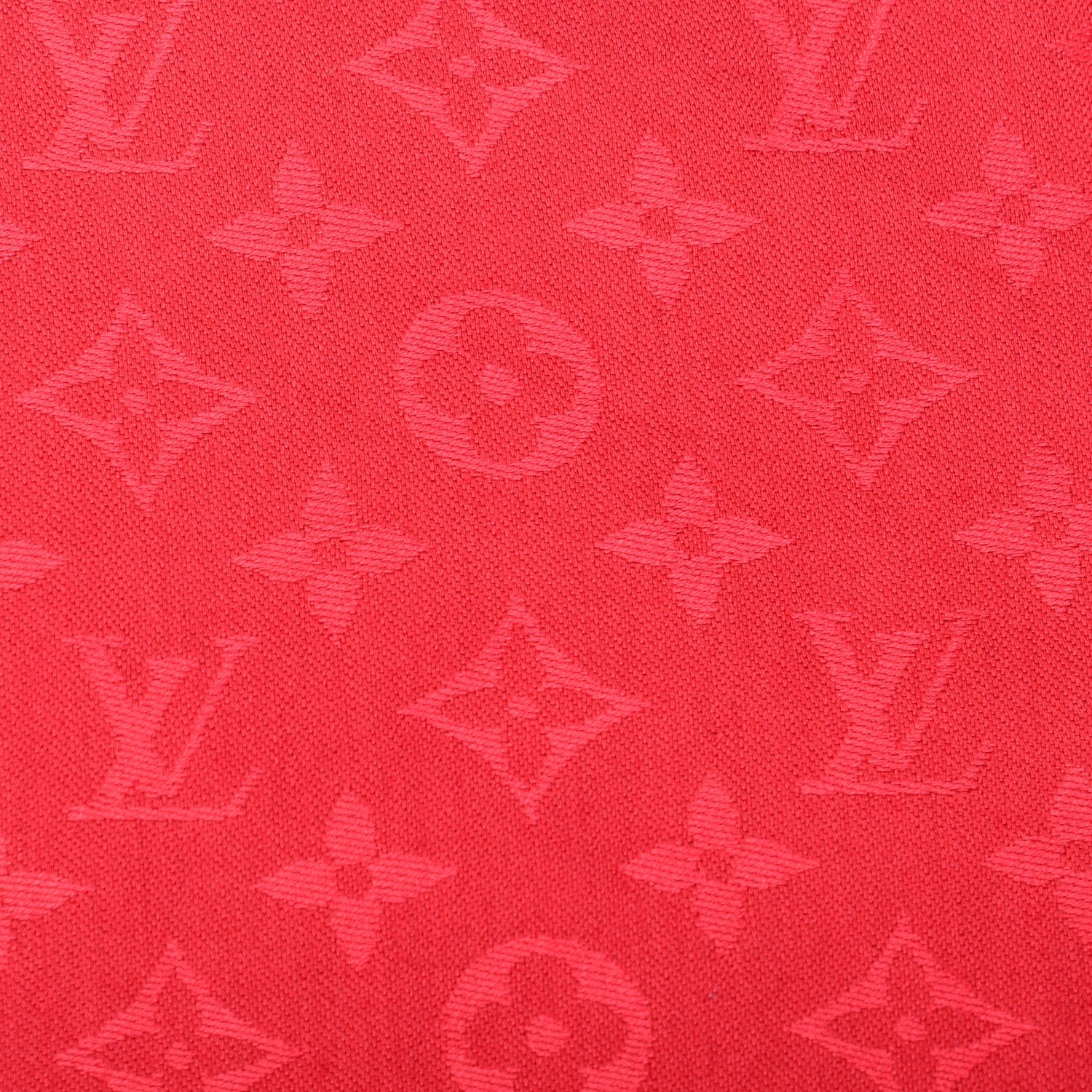 Louis Vuitton Silk Wool Monogram Shawl Pomme D'Amour 1 of 8