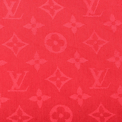 Louis Vuitton Silk Wool Monogram Shawl Pomme D'Amour 1 of 8