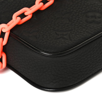 Louis Vuitton Taurillon Monogram Uniformes Solar Ray Soft Pochette Volga Belt Bag Black 11 of 12