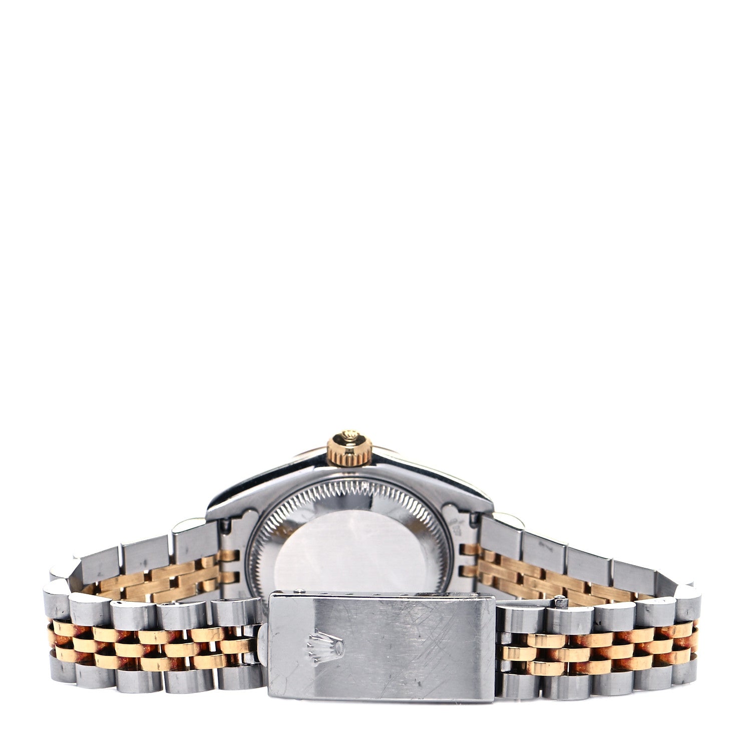 Rolex Stainless Steel 18K Yellow Gold Diamond 26mm Oyster Perpetual Datejust Watch Blue Gradient 79173 3 of 4