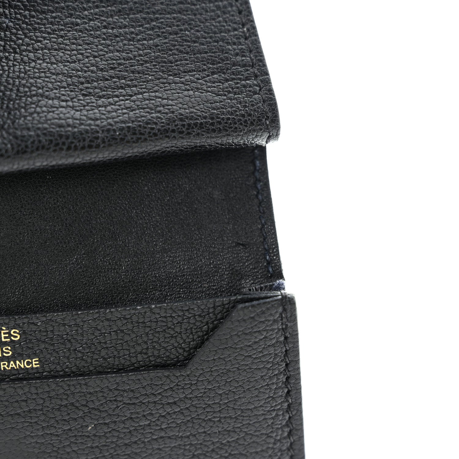Hermes Chevre Mysore Mini Bearn Wallet Black 13 of 15