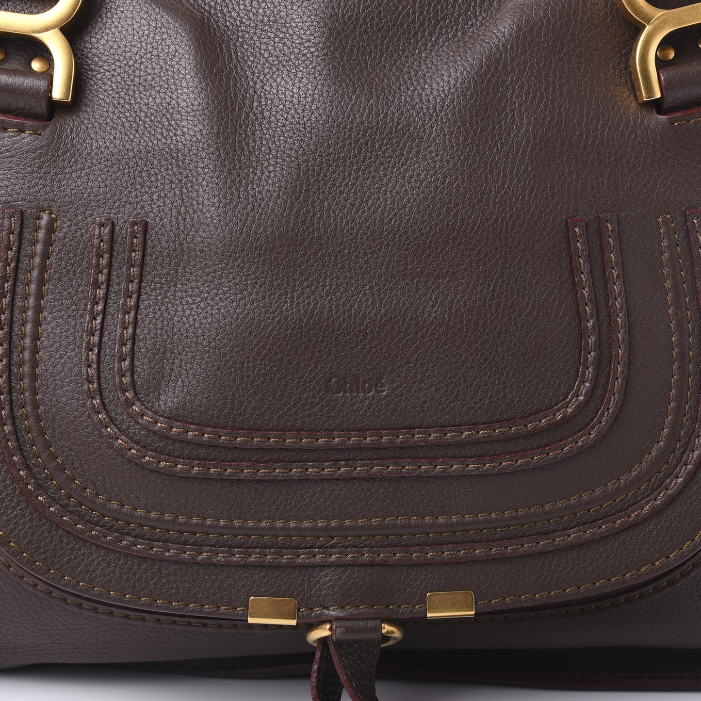 Calfskin Medium Marcie Satchel Truffle