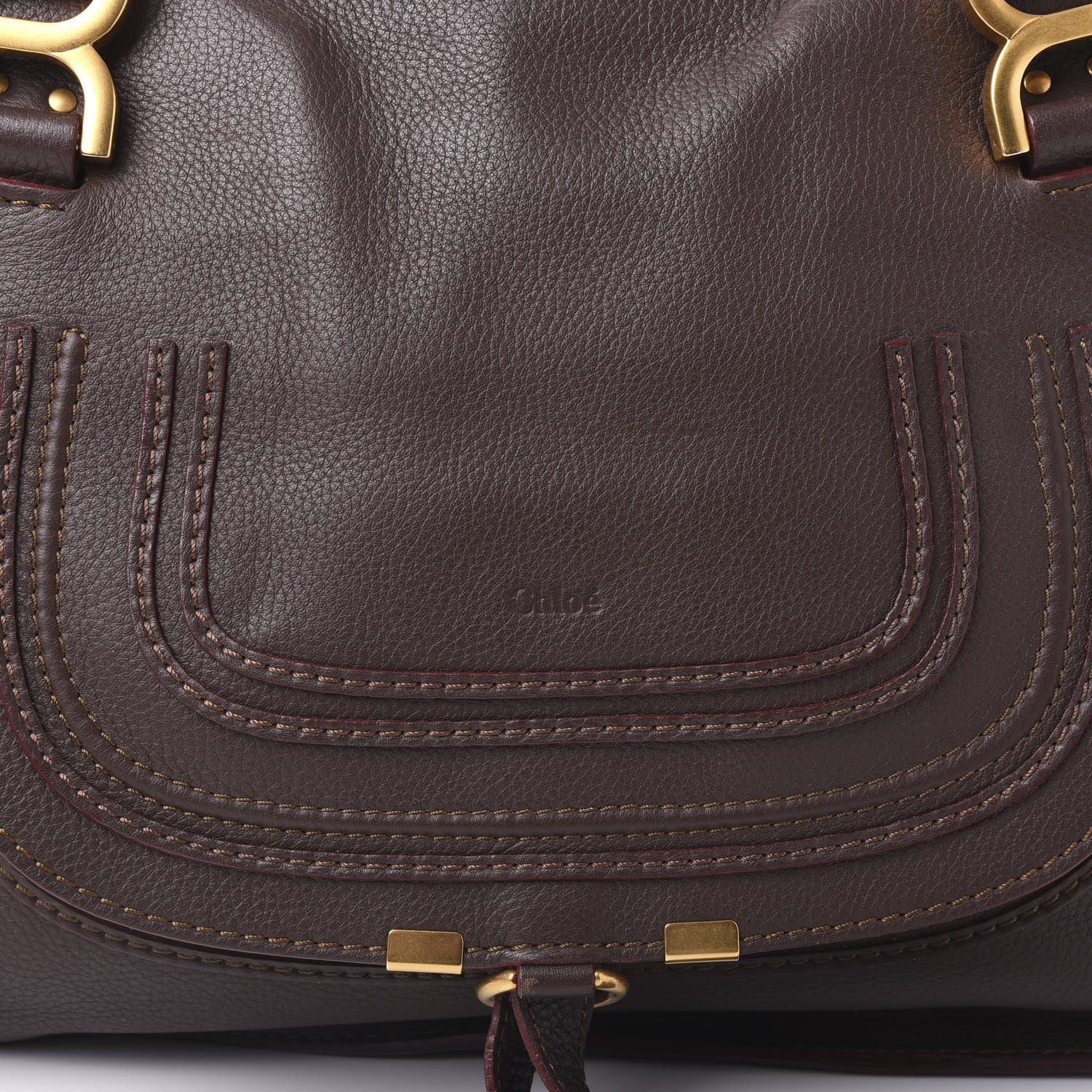 Chloe Calfskin Medium Marcie Satchel Truffle 8 of 8