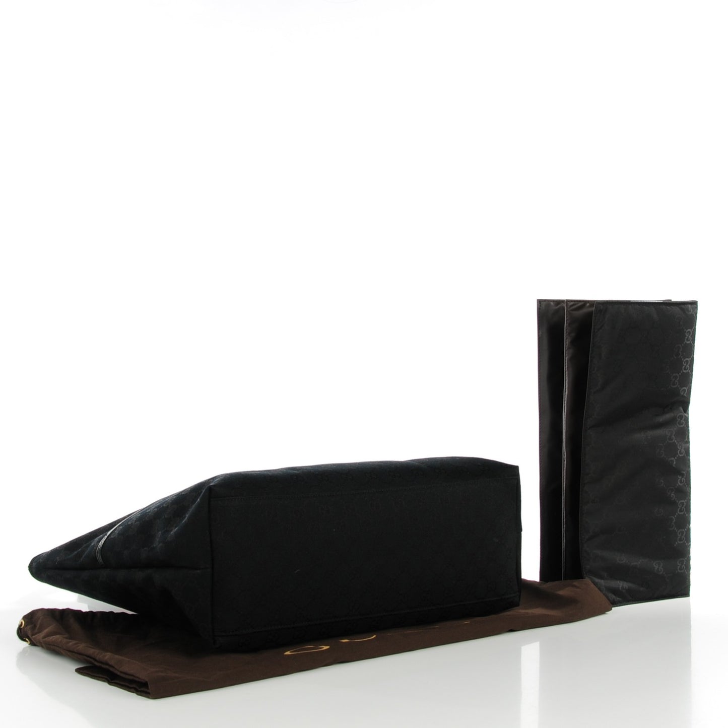 Monogram Web Large Diaper Tote Black